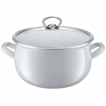 Garnek Emaliowany Garden Ambition 16cm 2,2l Szary