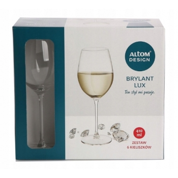 Kieliszki Do Wina Białego 410ml Brylant 6szt Altom