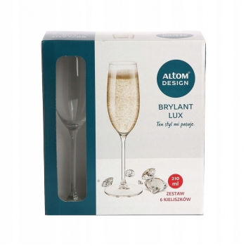 Kieliszki Do Szampana 210ml Brylant 6 Szt Altom