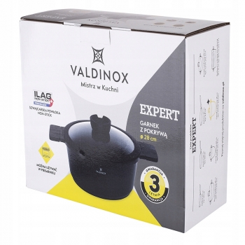 Valdinox Expert Garnek Z Pokrywą 28cm 6l Indukcja
