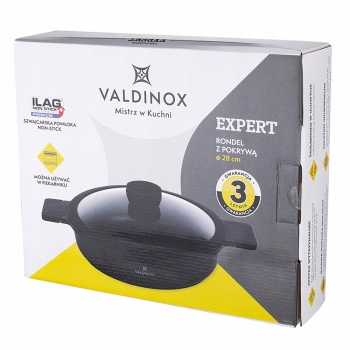 Valdinox Expert Rondel Niski Z Pokrywą 28cm 3,5l