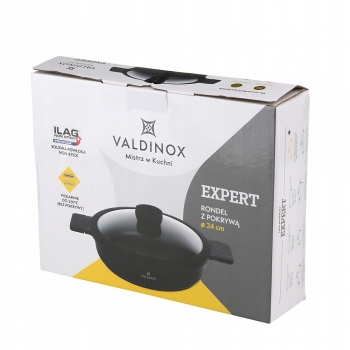 Valdinox Expert Rondel Niski Z Pokrywą 24cm 2,5l