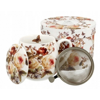 Kubek Porcelanowy Z Zaparzaczem Zahra 430 Ml