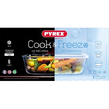 Naczynie Pojemnik Z Pokrywką 0,8 Cook Freeze Pyrex