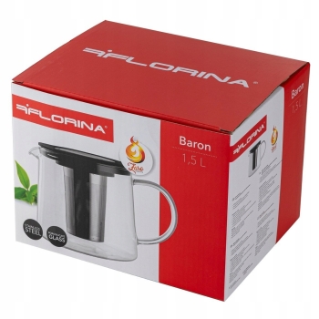 Dzbanek Z Metalowym Zaparzaczem Baron 1,5l