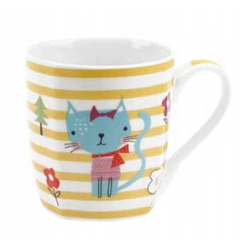 Kubek Porcelanowy Sweet Cat Ravi 280 Ml Żółty