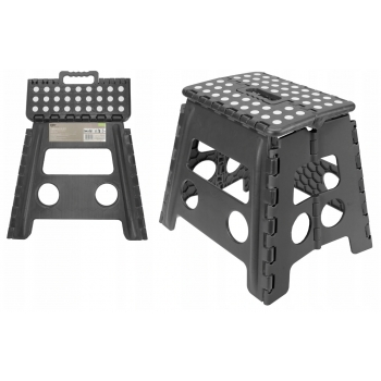 Taboret Składany Stołek Rozkładany Alex 32cm Szary
