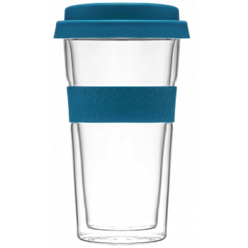 Kubek Szklanka Termiczna Z Opaską 400ml Ambition N