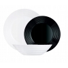 Komplet Obiadowy Harena White Black Luminarc 18el