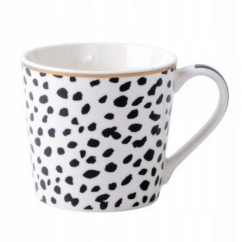 Kubek Porcelanowy 350ml Pure Gold Modern Black III