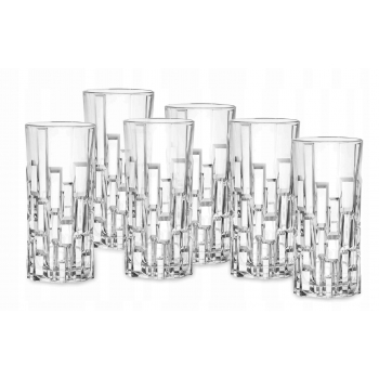 Rcr Etna Szklanki Kryształowe Wysokie 340ml 6 Szt