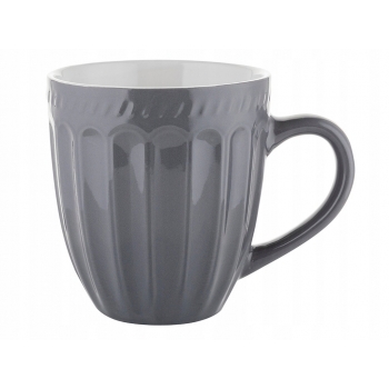 Kubek Porcelanowy 350ml Roma Retro Szary Florina