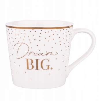 Kubek Porcelanowy 350ml Pure Gold Dream Big
