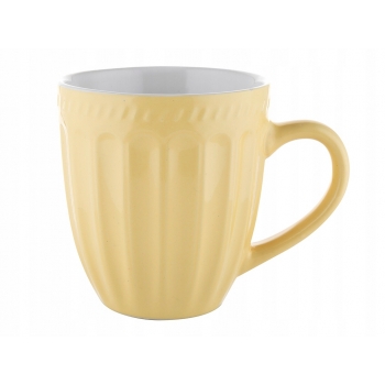 Kubek Porcelanowy 350ml Roma Retro Żółty Florina