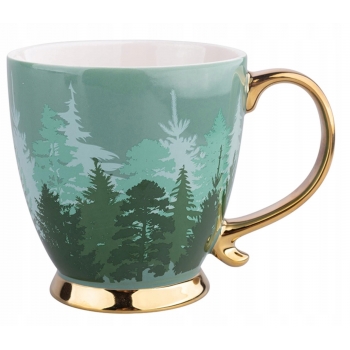 Filiżanka Świąteczna Misty Forest 400ml Zielona I