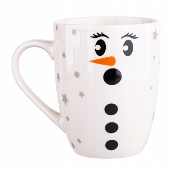 Kubek Porcelanowy Wesoły Bałwanek 300 Ml Wzór 1