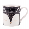 Kubek Porcelanowy Zimowy Lisek 250ml Czarny