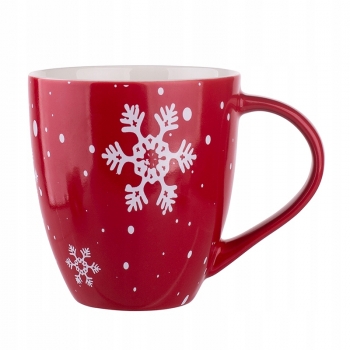 Kubek Świąteczny Czerwony 400ml Merry Christmas