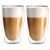 Szklanki Termiczne Latte 2szt 380ml Z Łyżeczkami