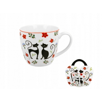 Duży Kubek Koty Etno W Opasce 460 Ml Duo Gift