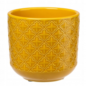 Osłonka Ceramiczna Retro Viola Żółta 11cm