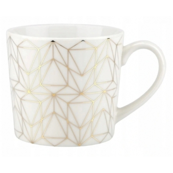 Kubek Porcelanowy 380ml Crystal Kremowy Ravi