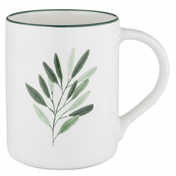 Kubek Porcelana 410ml Jungle Oliwny Florina