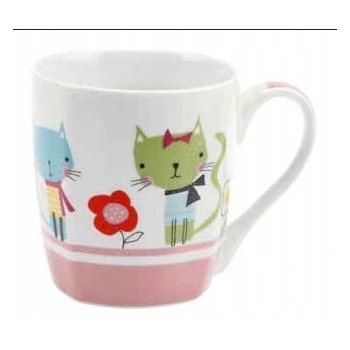 Kubek Porcelanowy Sweet Cat Ravi 280 Ml Różowy