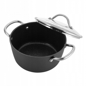 Garnek Aluminiowy Florina Merlot Silver 28cm 6,8l