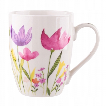 Kubek Porcelanowy 300ml Wiosenny Tulip Kwiaty