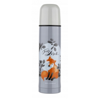 TERMOS NIERDZEWNY DZIECIĘCY 250ML SZARY TWÓJ LISEK