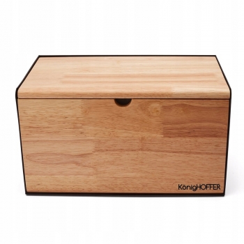 Chlebak Drewniany 35,5cm Czarny Vitrum Konighoffer