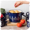 Garnek Emaliowany Polino Granat 16cm 2,5l Florina