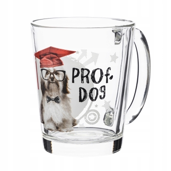Kubek Szklany Dla Dzieci 300ml Funky Prof. Dog