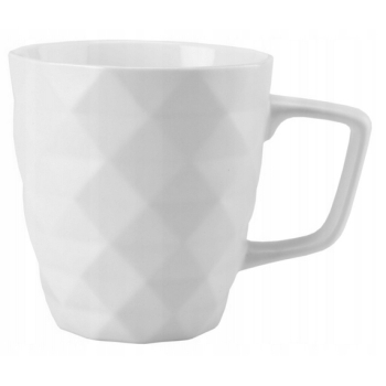 Kubek Porcelanowy 370ml Origami Modern Biały