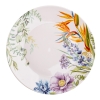 Talerz Deserowy Porcelanowy Strelicja Kwiaty 20cm