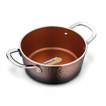 Garnek Z Pokrywą Starke Pro Glossy Copper 20cm 2,4