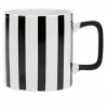 Kubek Porcelanowy 350ml Fashion Czarne Pasy