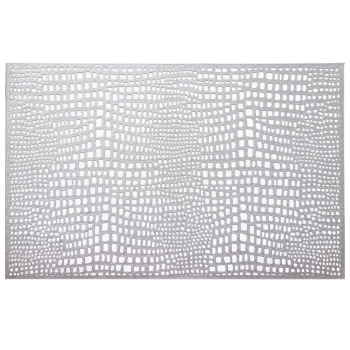 Mata Stołowa Glamour Srebrna 30 X 45 Cm Ambition