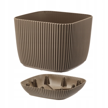 Osłonka Kwadratowa Coral 19cm Brązowa Verdenia