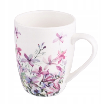 Kubek Porcelanowy 300ml Floral Kwiatki Różowe