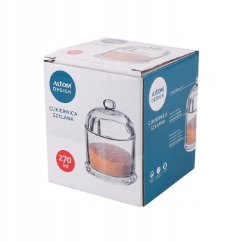 CUKIERNICA CUKIERNICZKA SZKLANA GŁADKA 270ML