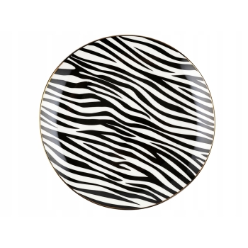 Talerz deserowy 20 cm Savana zebra paski