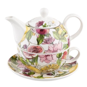 Filiżanka Z Dzbankiem Zestaw Tea For One Lemon