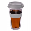 Kubek termiczny z silikonową opaską pokrywką 400ml