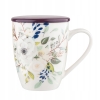 Kubek porcelanowy z zaparzaczem i pokrywką Inez