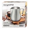 KonigHOFFER Dzbanek do mleka 600ml Barista srebrny