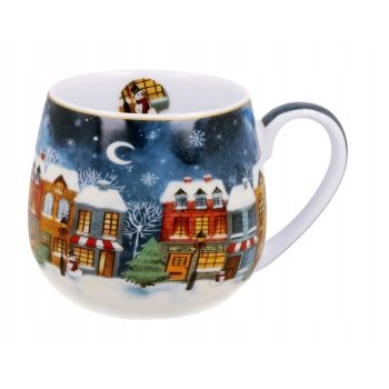 Kubek świąteczny baryłka 430ml Christmas City
