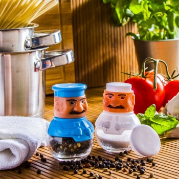 SOLNICZKA i PIEPRZNICZKA zestaw do przypraw SZEF K