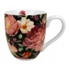 Duży Kubek porcelanowy Kubas XXL Spring Roses Black Róże 1000ml Duo Gift